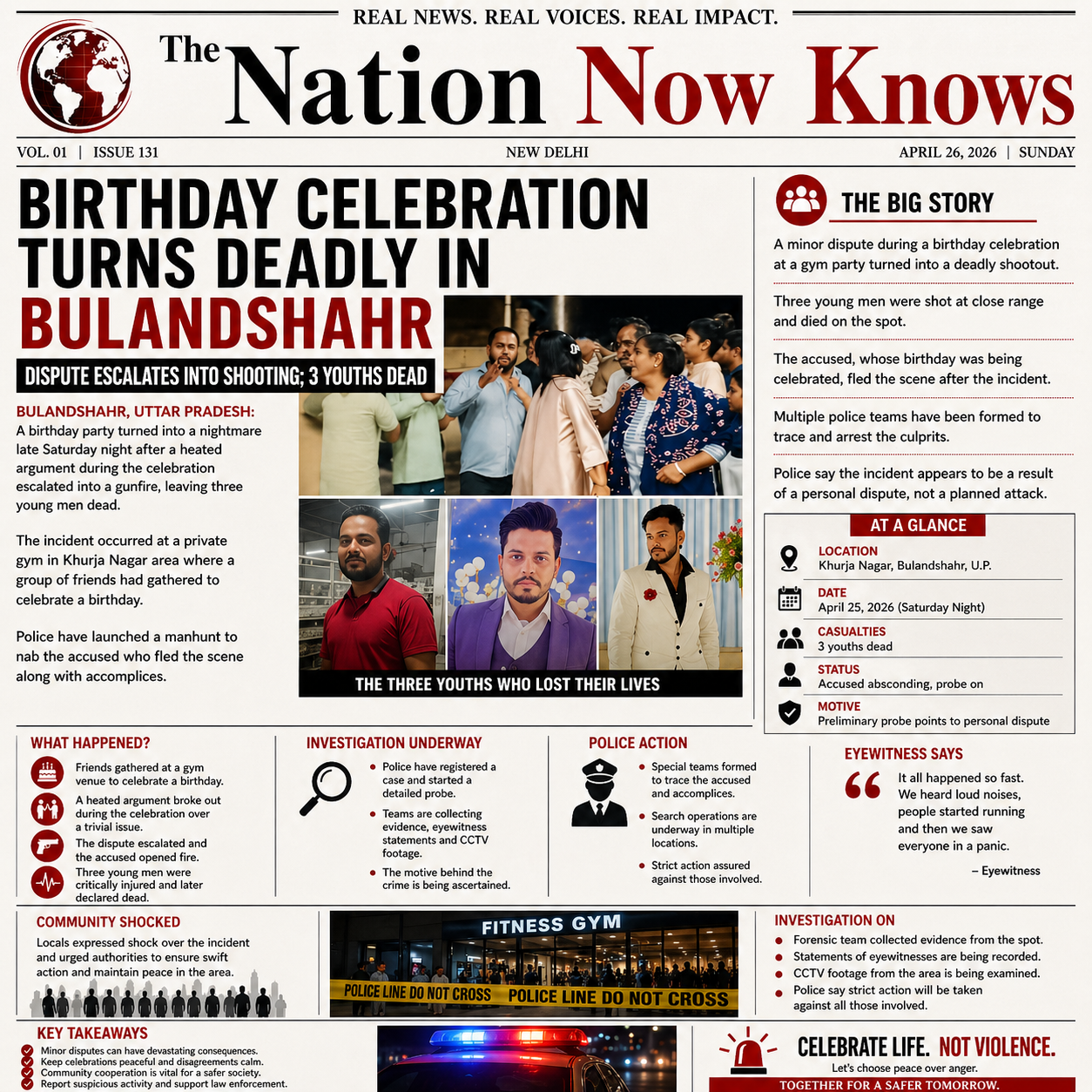 Birthday Celebration Turns Tragic in Bulandshahr After Dispute Escalates into Shooting