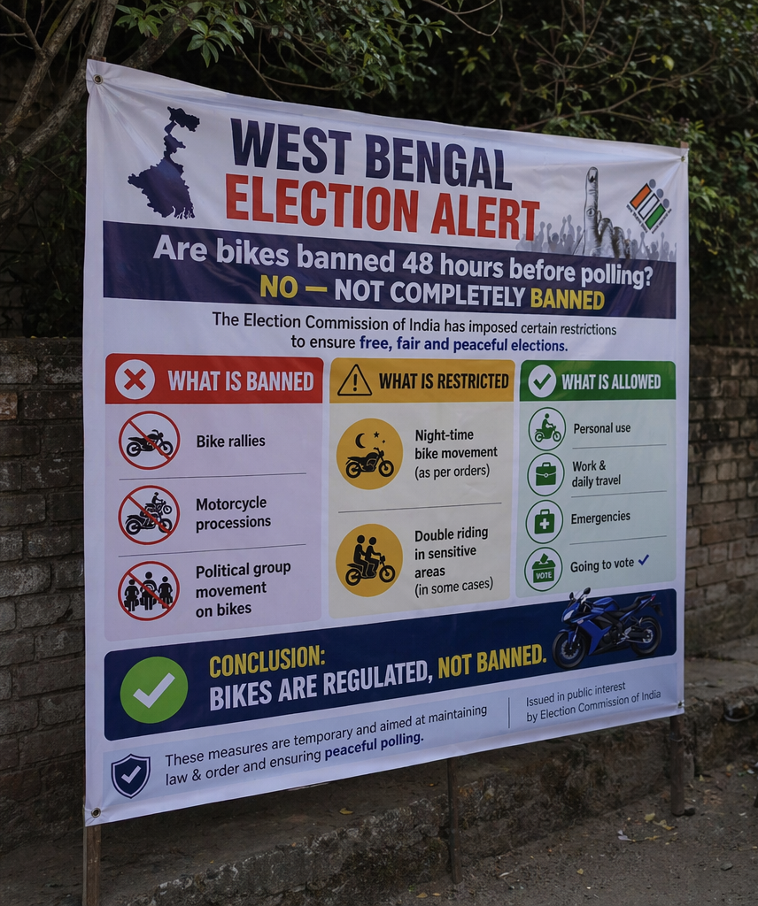 Clearing the Confusion: Two-Wheelers Allowed with Restrictions During Elections