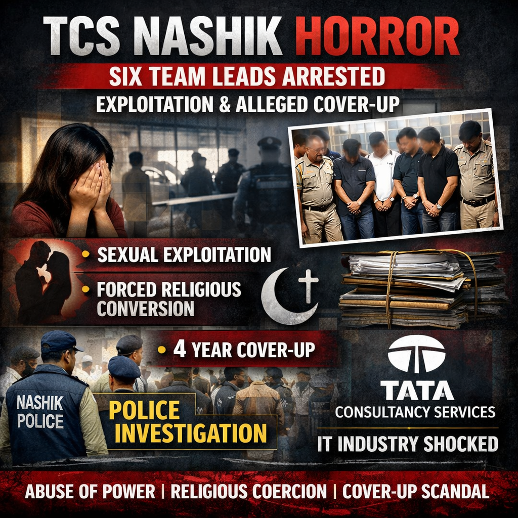 TCS Nashik Horror: Six Team Leads Arrested in Shocking Case of Exploitation and Alleged Cover-Up