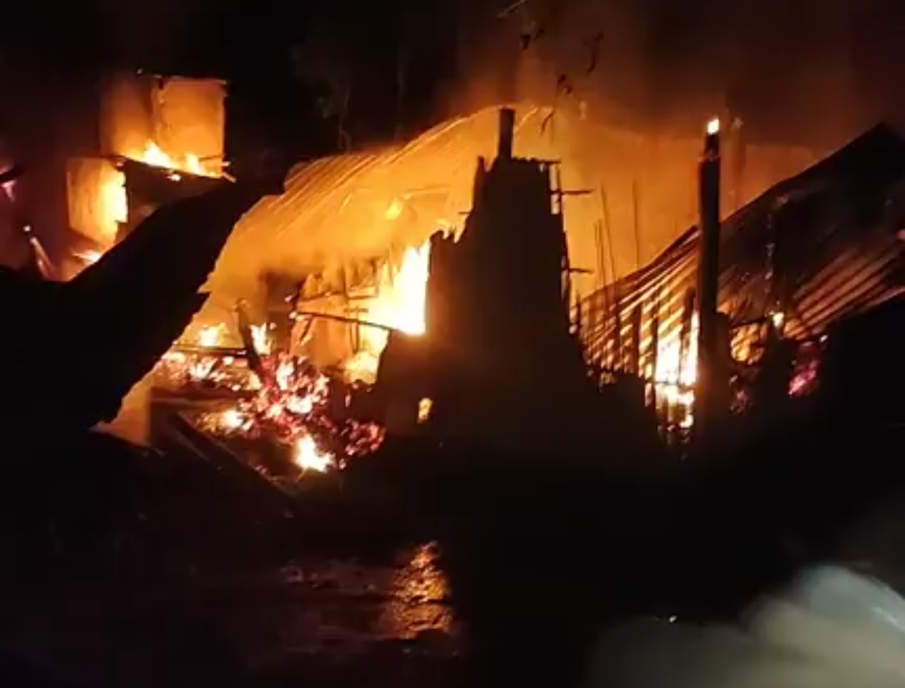 Fire Incident in Bokakhat on the First Day of Bohag Bihu: A House Destroyed in Flames