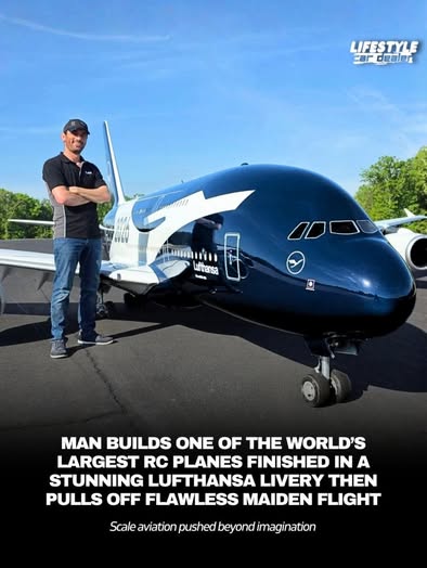 Giant Remote-Controlled Airbus A380 Draws Attention With Realistic Maiden Flight