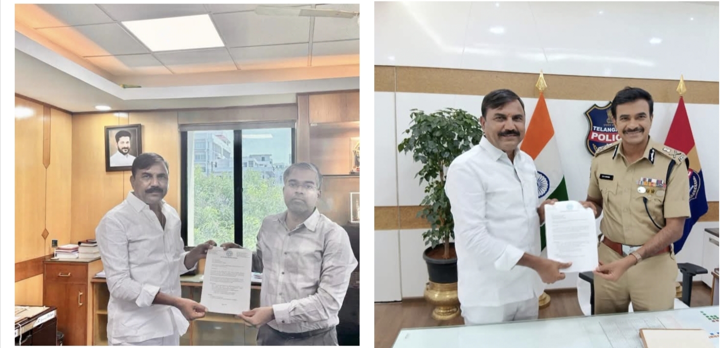 ప్రజా భద్రత అంశాలపై డీజీపీ, రవాణా శాఖ కమిషనర్‌తో ఎమ్మెల్సీ అంజిరెడ్డి భేటీ అక్రమ బంపర్ల తొలగింపు, క్రైమ్ నియంత్రణపై చర్యలు తీసుకోవాలని విజ్ఞప్త
