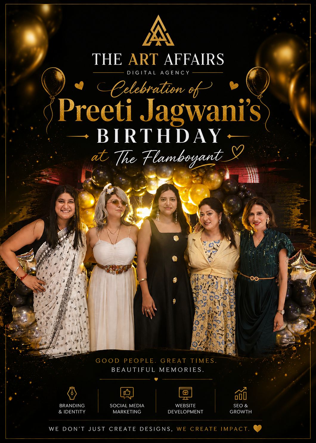 Preeti Jagwani Celebrates Birthday Gathering at The Flamboyant