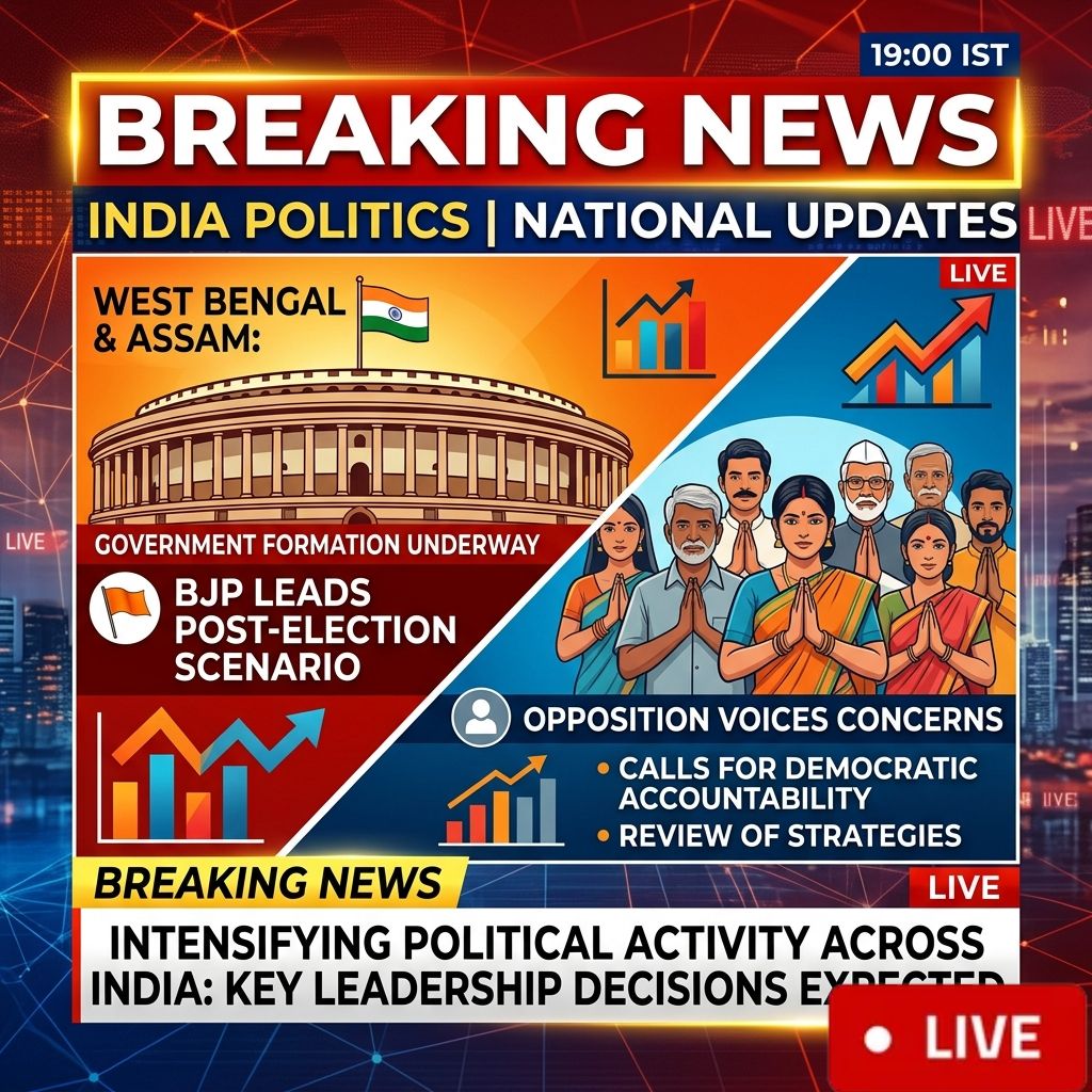 Political Activity Intensifies Across India Following Recent Electoral Developments