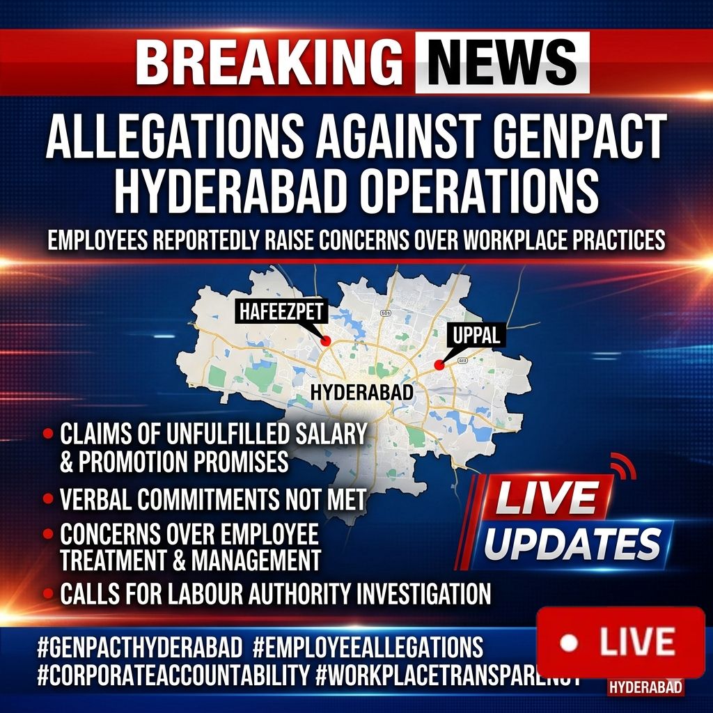 Employees Raise Workplace Concerns Regarding Genpact Hyderabad Operations