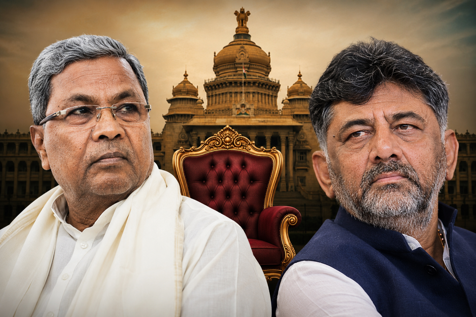 కర్ణాటక రాజకీయాల్లో కీలక పరిణామాలు: సిద్దరామయ్య రాజీనామా ఊహాగానాలు, డీకే శివకుమార్ పేరు చర్చల్లో