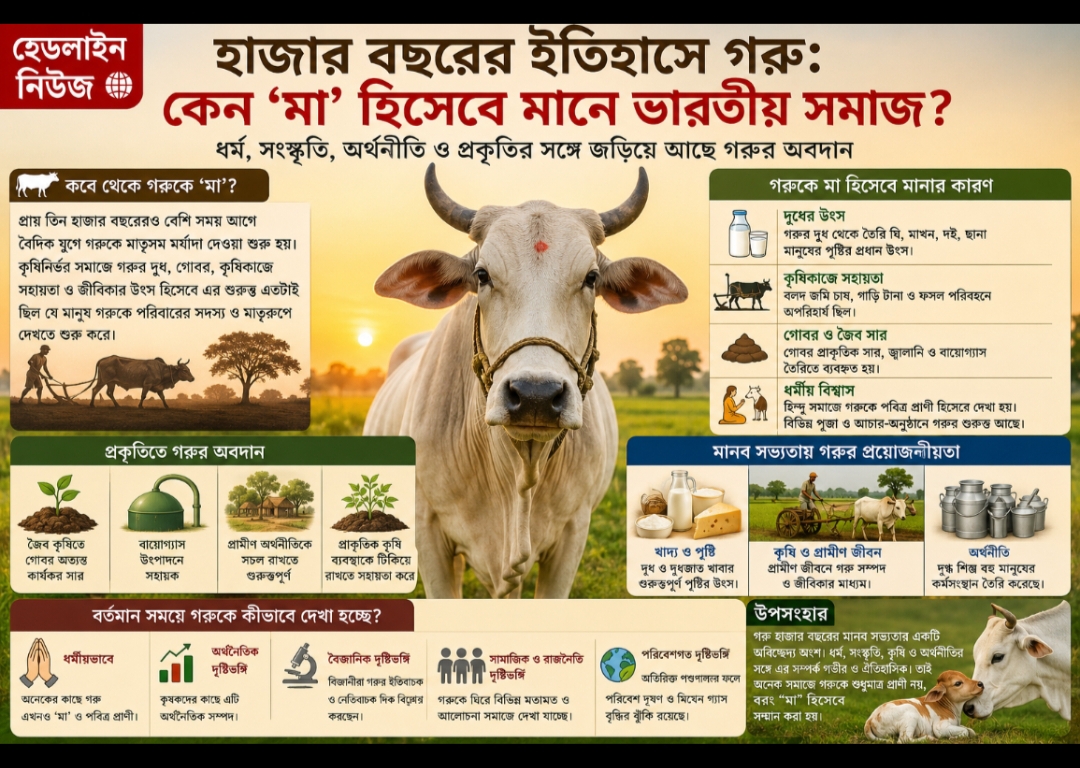 “হাজার বছরের ইতিহাসে গরু: কেন ভারতীয় সমাজে বিশেষ গুরুত্ব পায় এই প্রাণী?