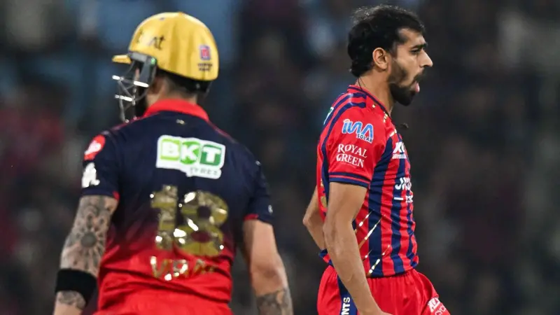 லக்னௌ வெற்றிக்கு வழிவகுத்த பிரின்ஸ் யாதவ்; கோலியை அவுட் செய்த பந்தும் போட்டியை மாற்றியது
