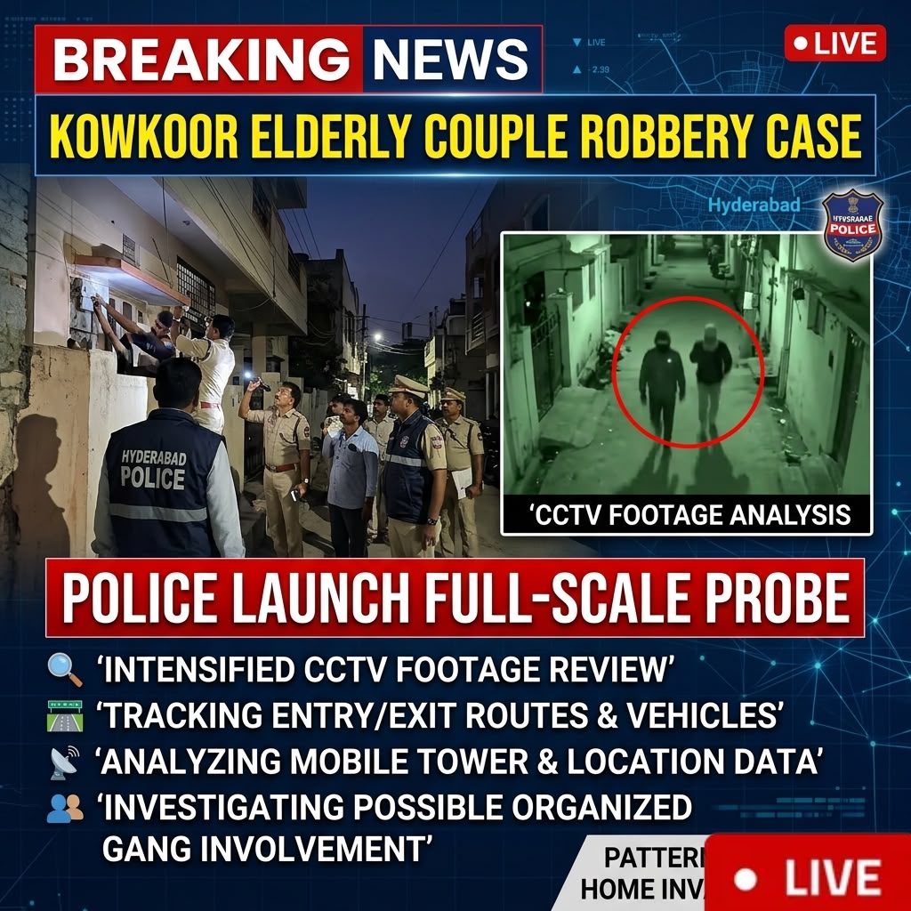 Hyderabad Police Intensify Investigation in Kowkoor Robbery Case
