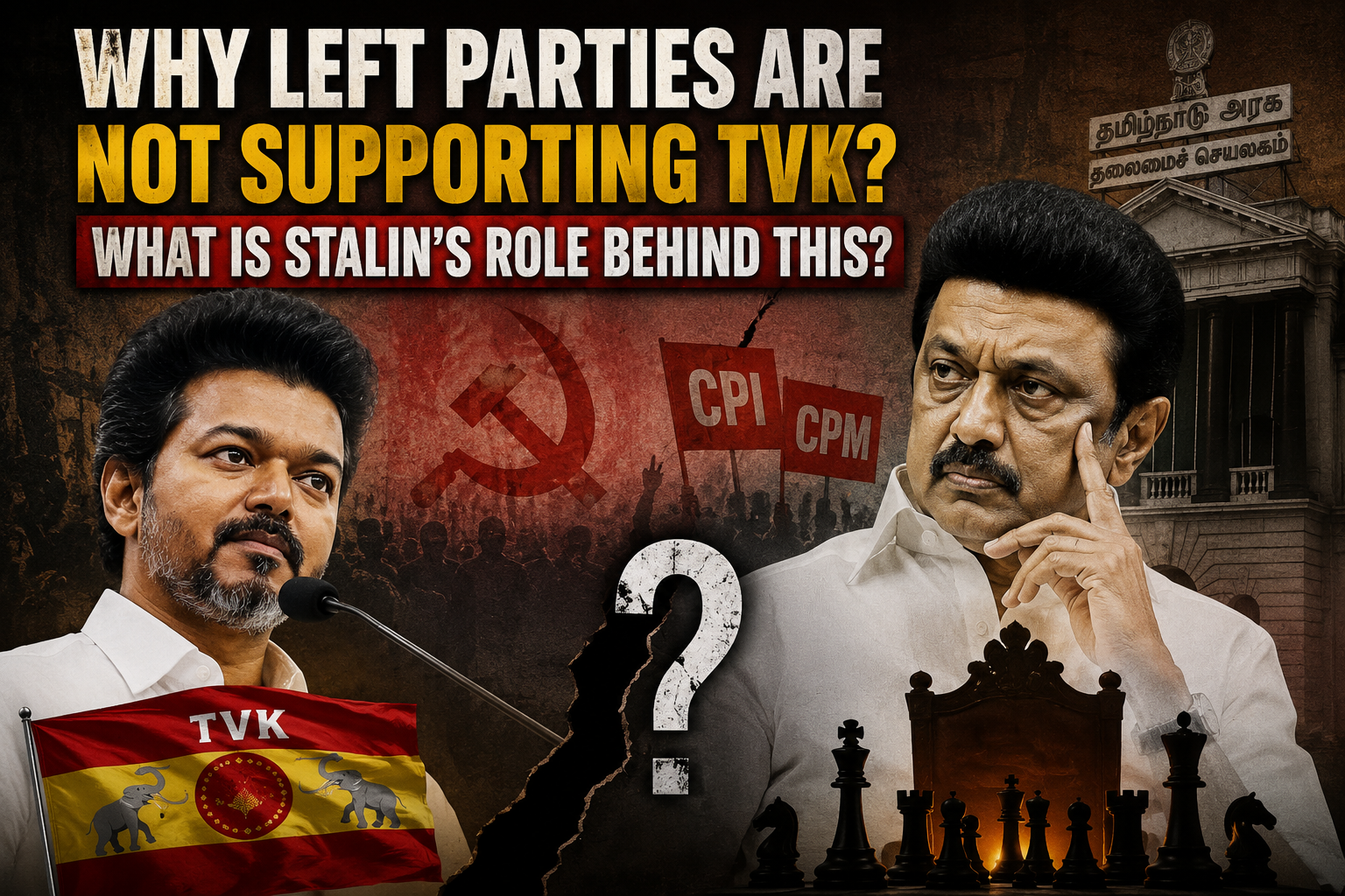 தமிழக அரசியலில் TVK எழுச்சி, இடதுசாரி கட்சிகளின் நிலைப்பாடு குறித்து எழும் கேள்விகள்