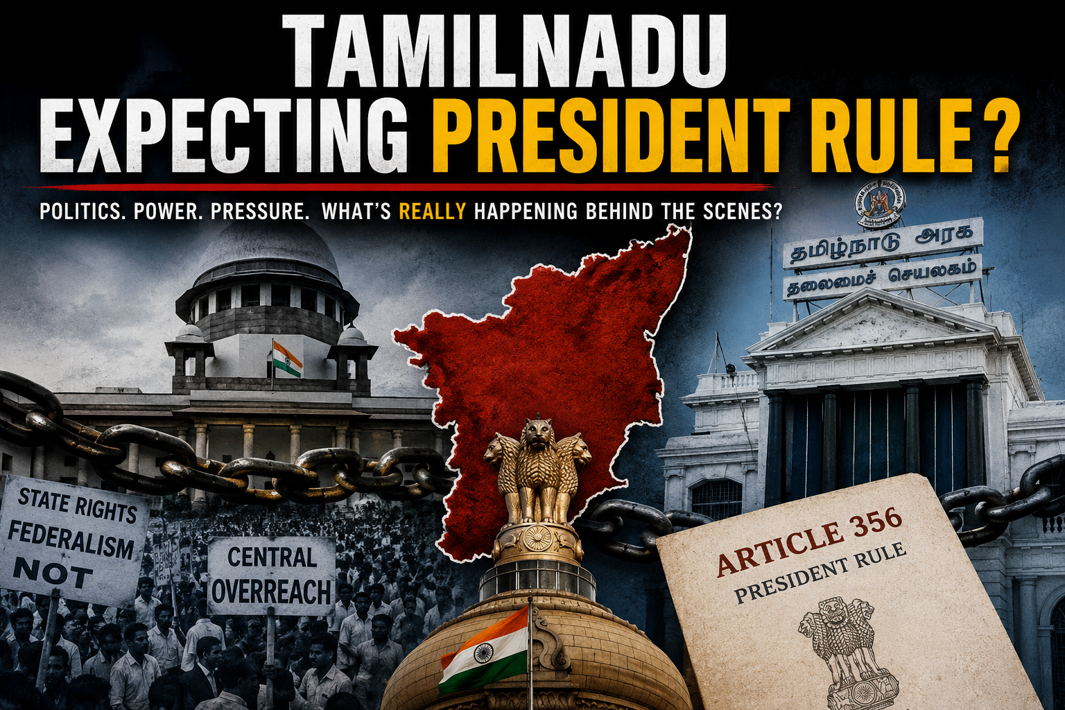 தமிழ்நாட்டில் குடியரசுத் தலைவர் ஆட்சி வருமா? அரசியல் மற்றும் அரசியலமைப்பு கோணத்தில் ஒரு பார்வை
